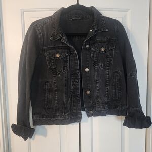 Free People Black Denim Jacket